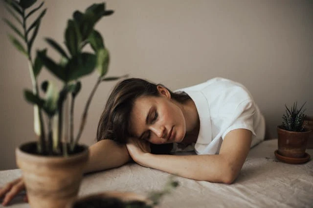 dormitorio con plantas